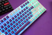 Ducky 87 Key PBT Seamless Backlit Double Shot Pudding Keycap Set Purple/White MKUHTGK9V2 |0|