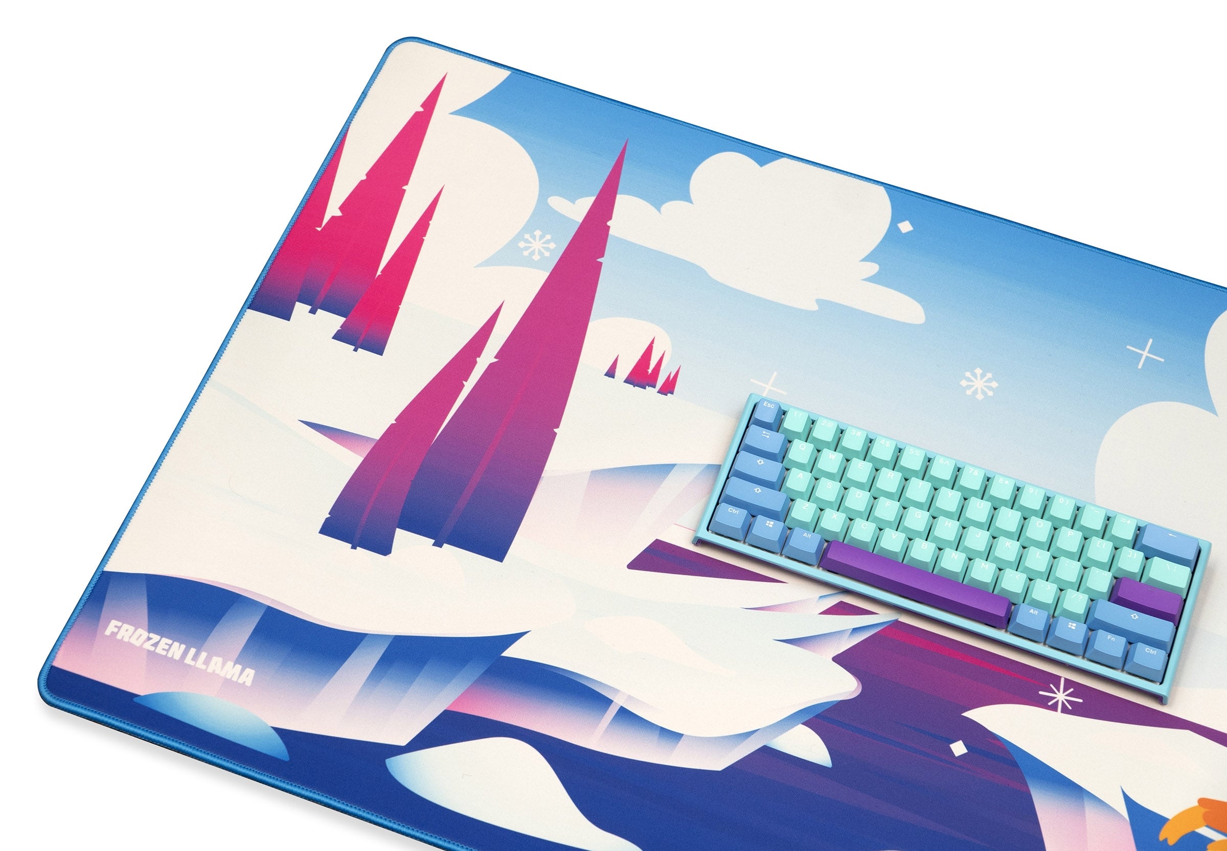 Frozen Llama desk mat