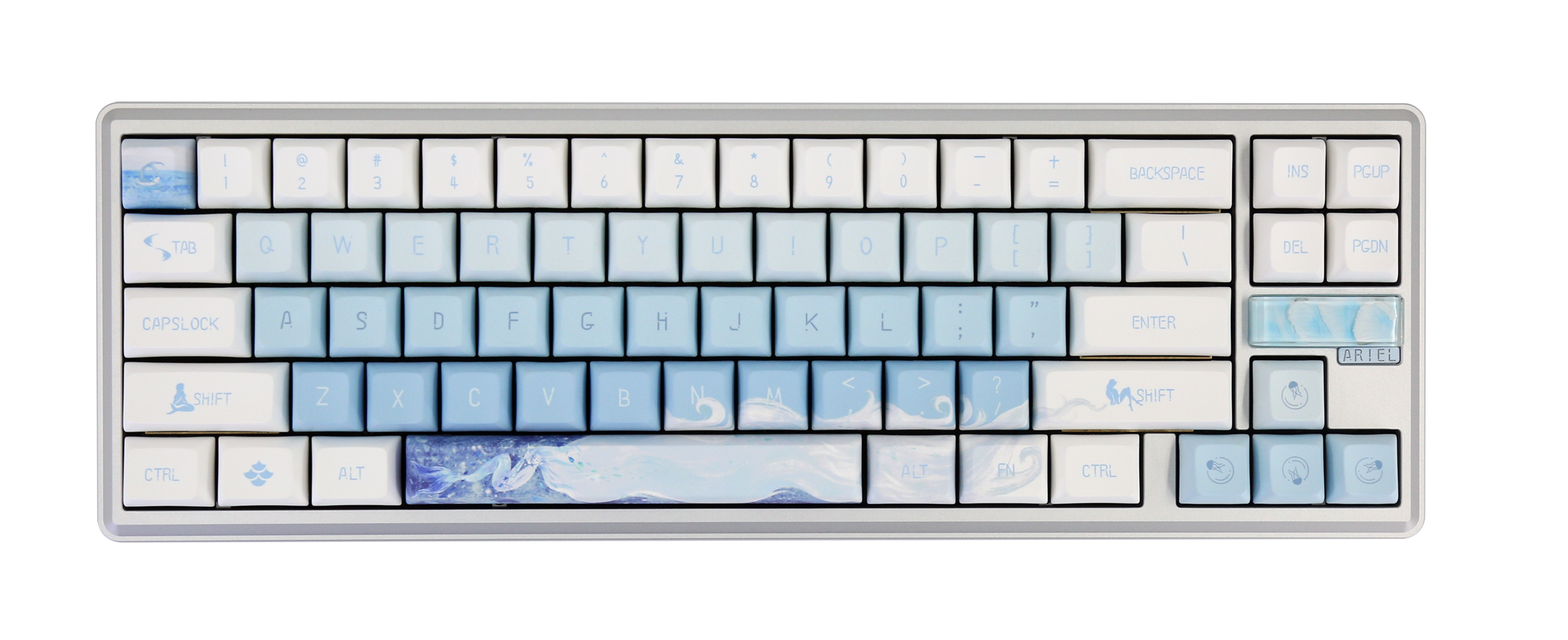 Varmilo Sword 68 Ariel Aluminum 65% Hotswap Bluetooth + 2.4 GHz. RGB MK1ZVKJ1AO |0|