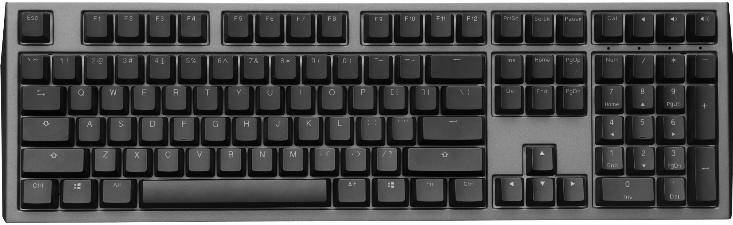 Ducky Shine 7 Gunmetal MKEDCSKUNQ |0|